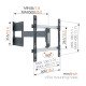 Support tv mural orientable thin 546 Vogel's 8395460
