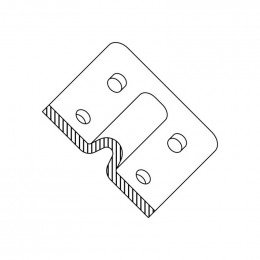 Charniore inferieure pour refrigerateur Electrolux 205695234