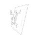 Support tv mural exo 400tw1 support inclinable/orientable Erard 048140