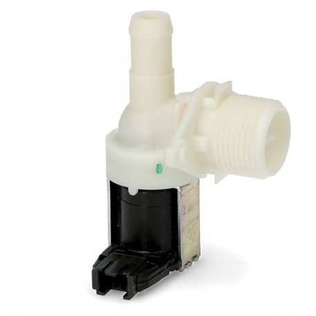 Electrovanne pour lave-linge 1 voie - 90° - sortie : 14 mm Whirlpool 481228128382