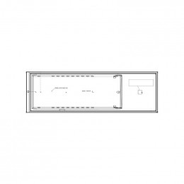 Porte 538x1728mm pour refrigerateur Aeg 808670101