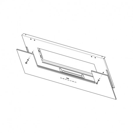 Panneau avant verre inferieure pour hotte Electrolux 8094272