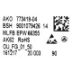 Module de commande programme pour seche-linge Bosch 10011763