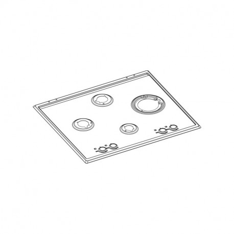 Plan de travail inox electrolu pour table de cuisson Electrolux 14001509193