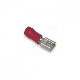 Cosse isolee rouge 6.35mm boite de 100 pieces 7307571