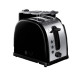 Grille pain noir en acier inoxydable Russell Hobbs 2129356