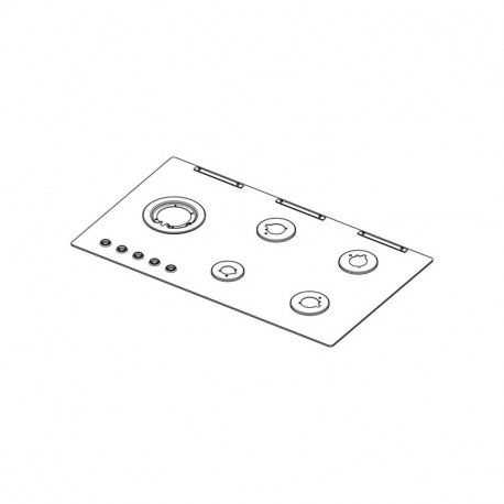 Plan de travail noir aeg 880.5 pour table de cuisson Electrolux 14004454001