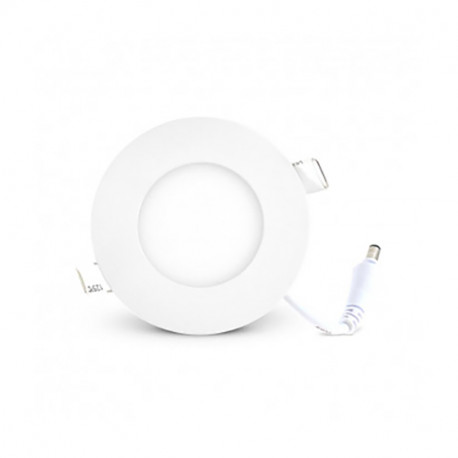 Plafonnier led diam 90mm 3w 4000k blanc Miidex 7745