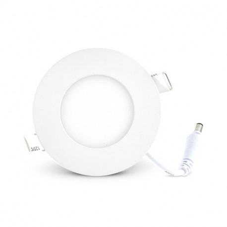 Plafonnier led diam 90mm 3w 3000k blanc Miidex 7746