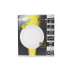 Plafonnier led diam 225mm 18w 3000k blanc Miidex 7757