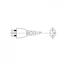 Cable dalimentation euro 2 4 refrigerateur Aeg 807963803