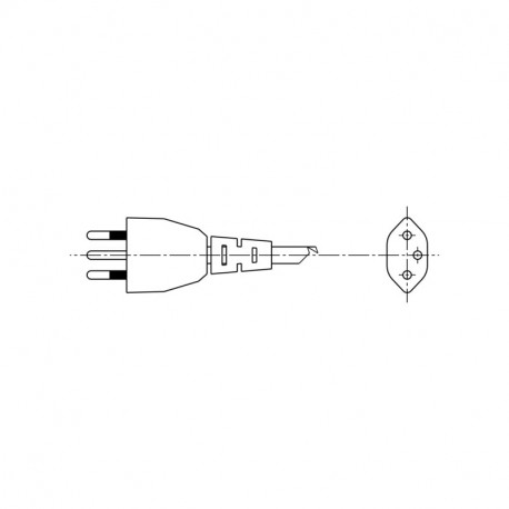 Cable dalimentation euro 2 4 refrigerateur Aeg 807963803