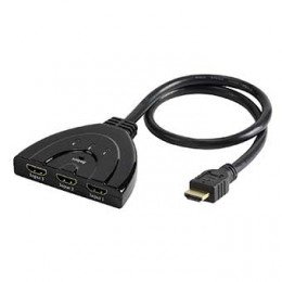 Commutateur hdmi automatique 3 entrees -1 sortie cable 50cm Itc 307974