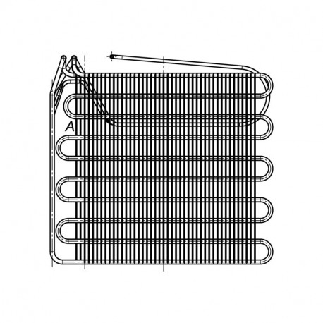 Evaporateur congelateur pour refrigerateur Faure 206429802