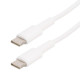 Cordon usb-c male/usb-c male 3a- couleur blanc Itc 302703