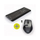 Pack clavier-souris sans fil double connectivite usb a et c Port Designs 900904