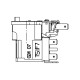 Bornier protege-moteur pour refrigerateur Electrolux 14001337005