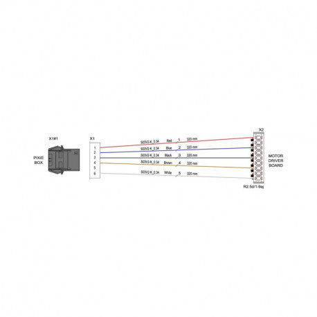 Rampe boite moteur 6pol. ptl a pour table de cuisson Aeg 14021336901