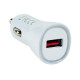 Kit chargeur allume cigare usb-a vers usbc blanc Itc 308116