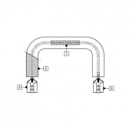 Resistance de gouttiere pour cuisiniere Electrolux 357068002