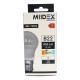 Ampoule led bulbe 8.5w b22 820 lumens Miidex 73935