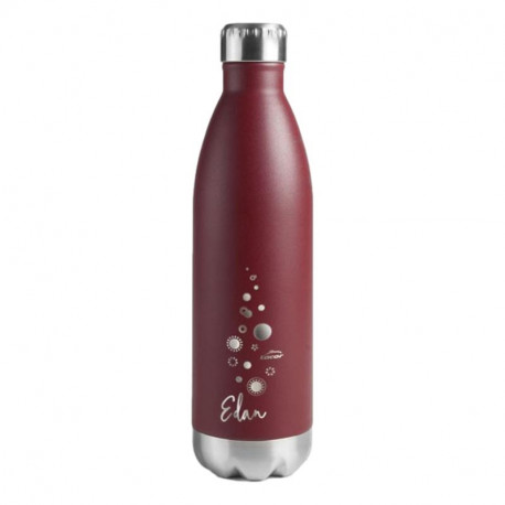 Gourde inox rouge 500ml thermos chaud/froid Lacor LA62547