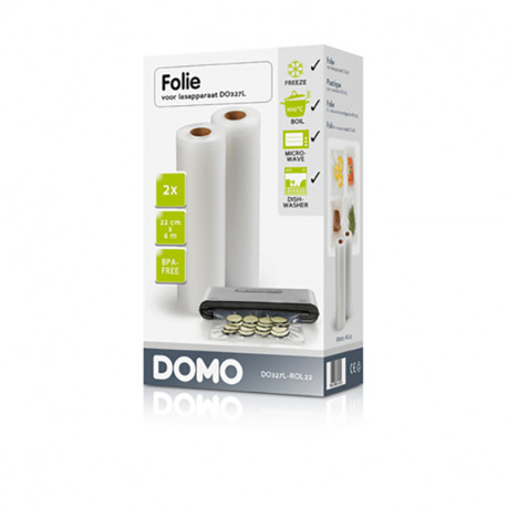 Film alimentaire sous vide 22cmx6m pour soude-sac Domo DO327L-ROL22