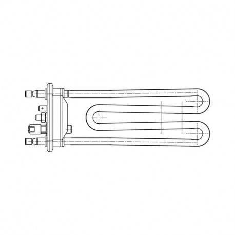 Element chauffant avec capteur pour lave-linge Electrolux 132737237