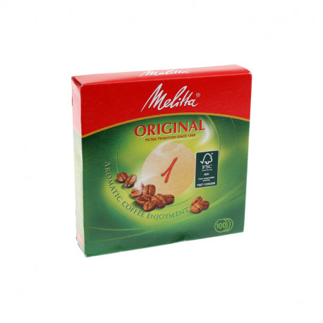 Filtre a cafe rond n°1 boite de 100 filtres Melitta 6629281