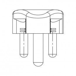 Cordon d'alimentation eu 2m pour lave-vaisselle Aeg 132480738