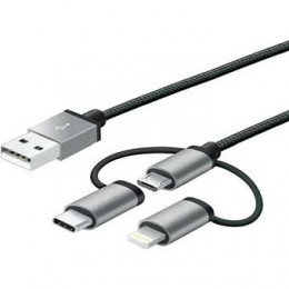 Cable charge 3 en 1 lightning micro usb et usb c Mobility Lab TEL309972