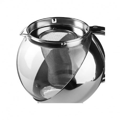 Theiere verre et inox1.1l J111130