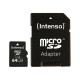 Carte memoire micro sd 64gb class 10 avec adaptateur sd Intenso 3413490