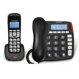 Telephone filaire grosses touches serea combi Thomson TH-540DRBLK