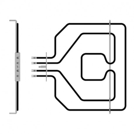 Resistance voute/grill 2300w four - bosch - 367x335 mm ASWH690994