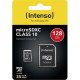 Carte memoire micro sd 128gb class 10 avec adaptateur sd Intenso 3413491