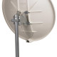 Parabole fibre 75cm blanche avec lnb Servimat KFIB75