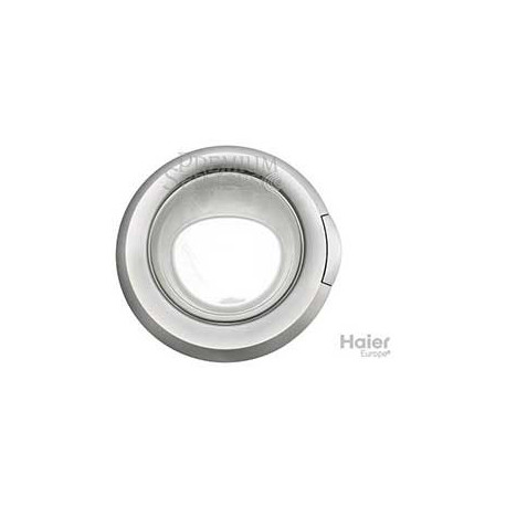 Porte complete grise 0530009931 pour lave-linge Haier 49052465