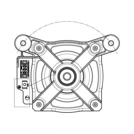 Moteur induction 195v 310hz 32 pour lave-linge Electrolux 14016372302