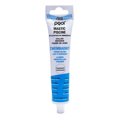 Pool mastic piscine tran 80ml ms polymere neutre piscine Geb 590930