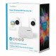 Kit 2 cameras sans fil full hd wifi Nedis SLNVR201CWT