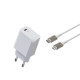 Chargeur usb-c vers lightning kit pour maison - cordon 1.30m Green_e GR3400