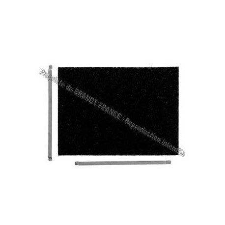 Filtre charbon pour hotte 327x240x10 mm De Dietrich AS6022390