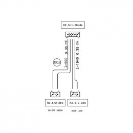 Rampe porte (b) pour lave-vaisselle Electrolux 14007131103