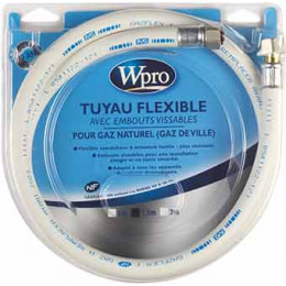 Tuyau gaz naturel 10ans tnc158 embout mecanique 1.5m Wpro 481100000221