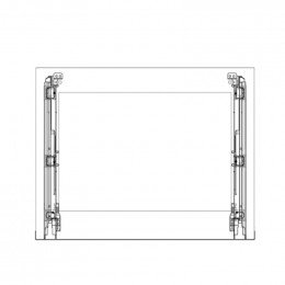 Verre exterieur de pour four inox 596x466mm Electrolux 14022548549