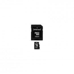 Carte memoire micro sd 16gb class 10 avec adaptateur sd Intenso 3413470