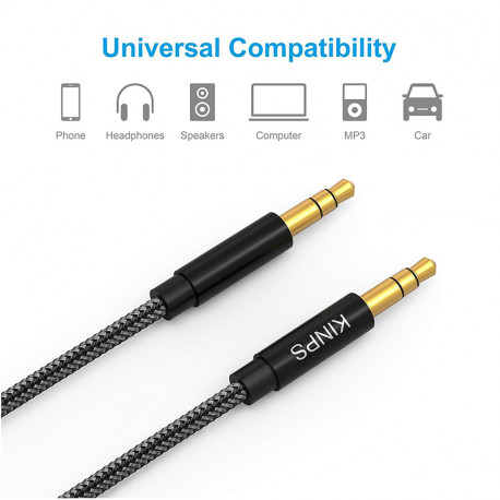 Cordon jack 3.5mm stereo blindage renforce Itc 7114