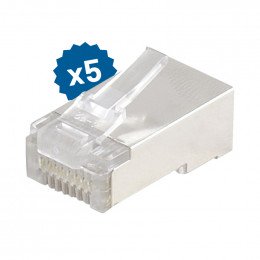 Fiches rj45 cat.6 a sertir kit de 5 fiches Itc 722334