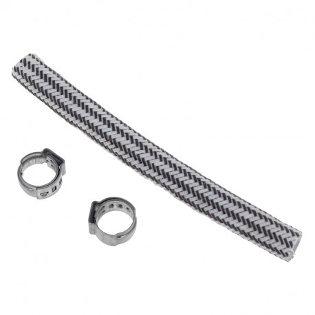 Tuyau tresse 115mm vapeur + 2 colliers pour centrale vapeur Tefal CS-00115538